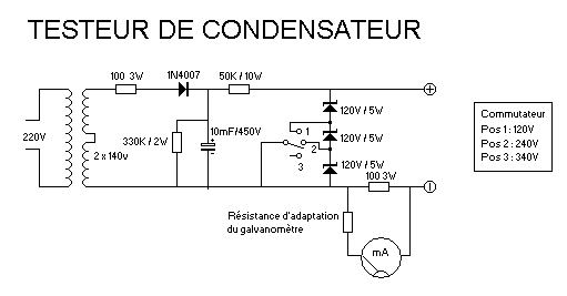 Testeur de condensateur version 2