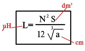 Formule inductance bobine